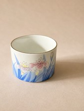 Vintage Otagiri Japan Royal Iris Cup Kozan Gama Kiln Porcelain OMC Sticker