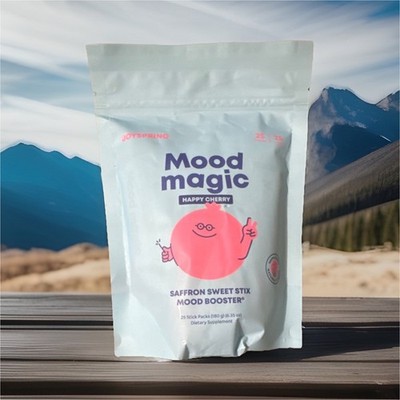 JoySpring Saffron Mood Booster Happy Cherry Stick Pack 25 Count