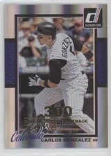 2014 Panini Donruss Gold Career Stat Line 139/300 Carlos Gonzalez #101 0w7