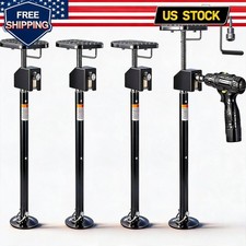 4 Pack RV Slide Out Support Jacks with Flat Top Support Block Heavy-Duty RV