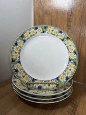 Mikasa studio nova Collection Summer Daisy Salad Plates Set Of 4
