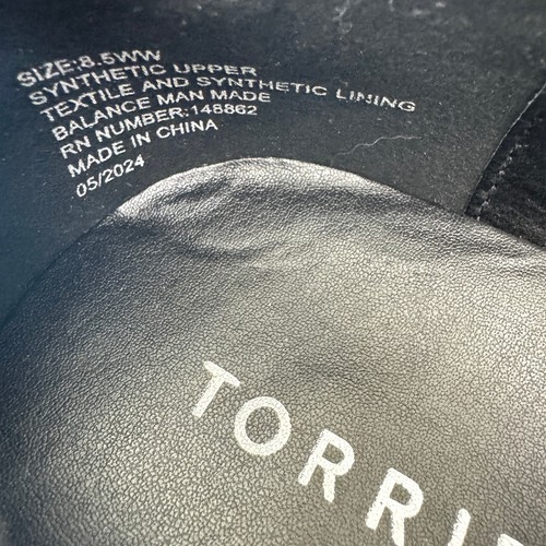 Torrid Women Block Heel Mary Jane Pump Size 8.5 WW Extra Wide Vegan Patent Black - Picture 9 of 9