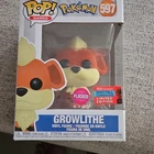 Funko Pop! Vinyl: Pokémon Growlithe Flocked Funko Exclusive Limited Edition #597