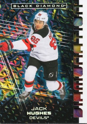 Jack Hughes 2025-26 Upper Deck Black Diamond Diamonation /99 Devils