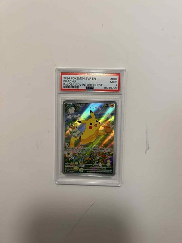 2024 Pokemon SVP EN-SV Black Star Promo #088 Pikachu Paldea Adventure Chest PSA9