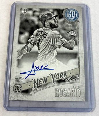 2018 Topps Gypsy Queen - Auto Amed Rosario #GQA-AR Black & White /50 Rc