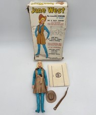 Vintage 1960s MARX Cowgirl JANE WEST Cowgirl Figure - Accessories Box Lid RARE