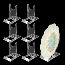 6PCS Acrylic Display Stand, Clear Book Holder Easel with Adjustable 