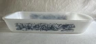Vintage Glassbake Currier & Ives 2.5 Qt Rectangular Casserole Dish