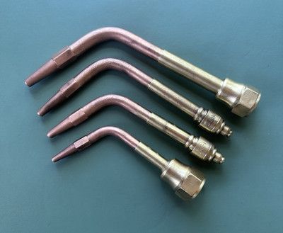 Lot of 4 - Victor Brazing Welding Tips 2-C-1, 3-C-1, 4-C-1, 5-C-1