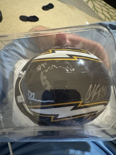 Los Angeles Chargers Signed Navy Mini Helmet Not Authenticated