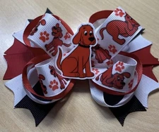 Clifford The Big Red Dog Characters Inspired Hair Bow