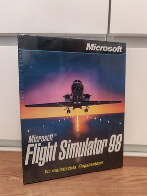 Microsoft Flight Simulator 98 PC NEU Ovp sealed DEUTSCH Big Box Karton Eurobox