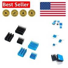 Set of 6 Aluminum Heatsinks with Thermal Tape for Raspberry Pi 4 Model B