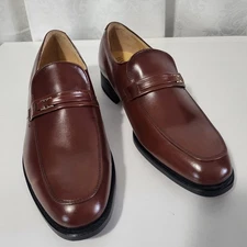 Hanover VTG master flex Men's Loafer Leather Dress Shoes Sz 11 EE/D Brown USA 