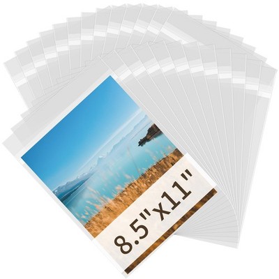 Clear Plastic Sleeves for Paper 8.5x11, 1.57 mil Acid Free Paper Protector Sh...