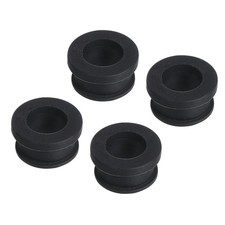4Pcs Snap Rubber Grommet Mount Dia 15mm ID 11mm H 12mm Seal Anti-Scratch Black