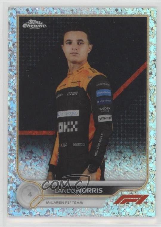 2022 Chrome Formula 1 F1 Racers Mini-Diamond Refractor /299 Lando Norris #33 7s2
