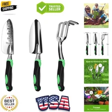 Elegant 3-Piece Heavy-Duty Gardening Kit with Ergonomic Handles - Great Gift!