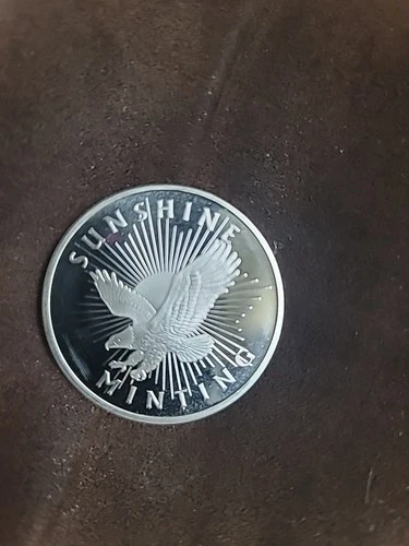 Sunshine Minting Eagle 1 Troy Ounce .999 Fine Silver Proof Round
