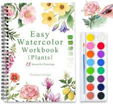 Watercolor Workbooks, 16 Colors Water Color Books Paint with palette, Birds