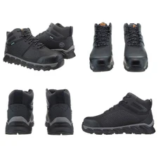 Timberland Men's Pro® RIDGEWORK COMP-TOE Black Waterproof Work Boots NIB