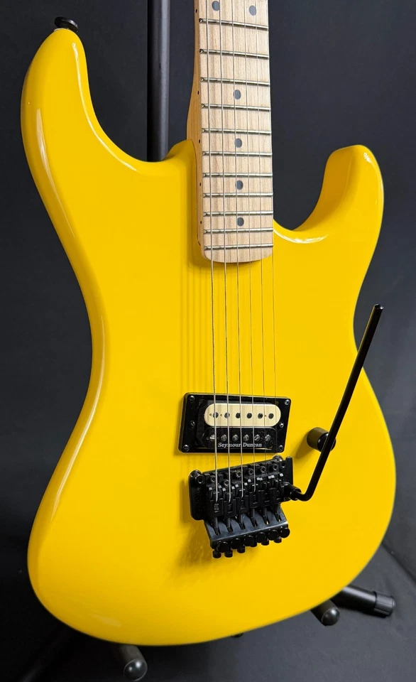 Guitarra Eléctrica Kramer Baretta Acabado Amarillo Abejorro Foto 3 de 4