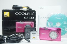 [US DUTY PAID] NIKON Coolpix S3100 14MP Pink Digital Camera Japan (TOP MINT)