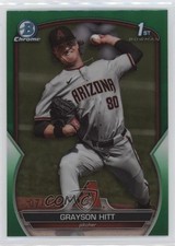 2023 Bowman Draft Chrome Green Refractor 7/99 Grayson Hitt #BDC-57 6a7