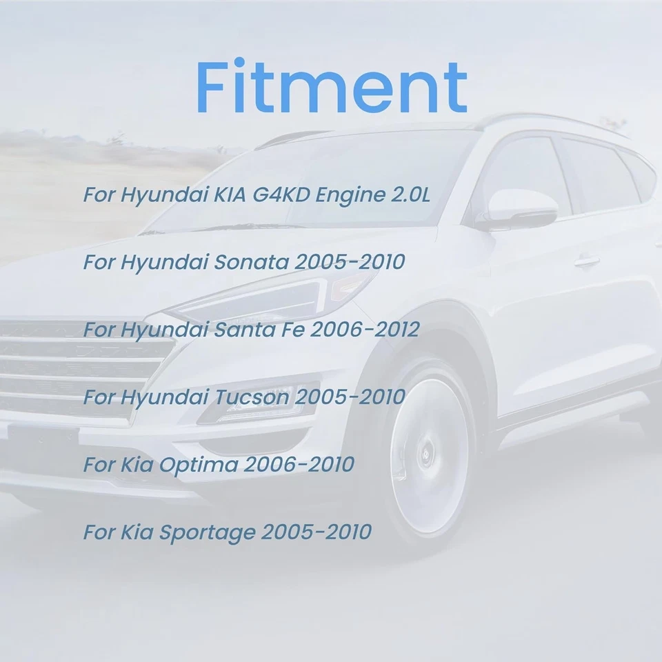 Kit de cojinete de pistón de varilla de cigüeñal G4KD apto para Hyundai Kia Optima 2005-2013 2,0 L Foto 2 de 4