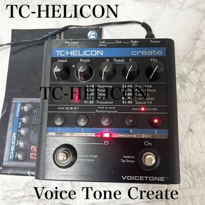TC-Helicon VoiceTone Create Vocal Effects Processor Used Tested Working