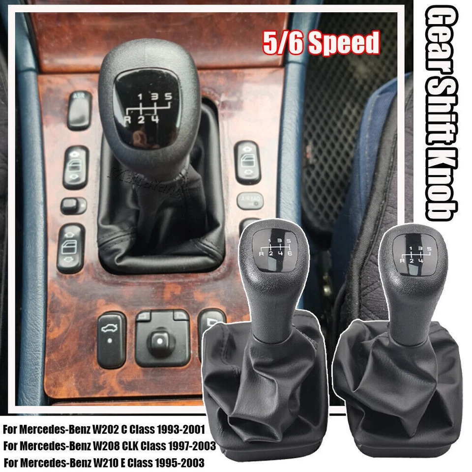 5/6 velocidades para Benz W208 Clase C E W202 W210 perilla de cambio de marchas palanca de cambios arranque *1 Foto 3 de 4
