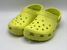 Crocs Classic Clog Women's Size 7 Neon Yellow Slip On Clogs New with Tags