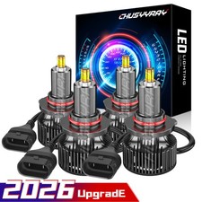 4pcs 8-sides 9005 9006 Combo Led Headlight Bulbs High Low Beam 200w 30000lm