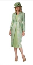 Giovanna 3 Pieces WomenSuit Jacket Mint Gold Size 24W