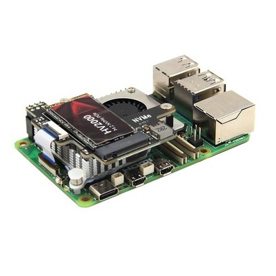 PCIe to M.2 HAT X1003 M.2 2230/2242 for Raspberry Pi 5 Official Active Cooler