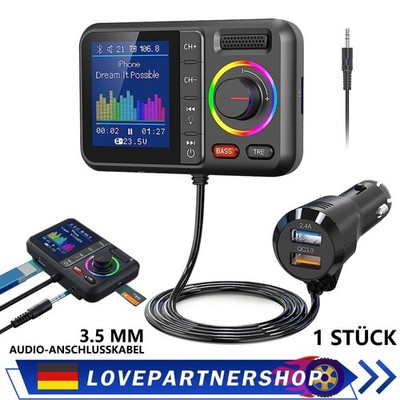 Freisprech Auto MP3-Player Dual USB Schnellladung CVC Geräuschunterdrückung