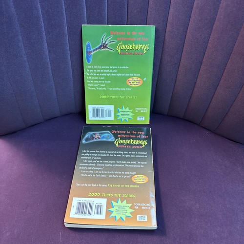 #24 & #25 Earth Geeks Must Go & Ghost In Mirror Goosebumps Series 2000 RL Stine - Picture 2 of 14