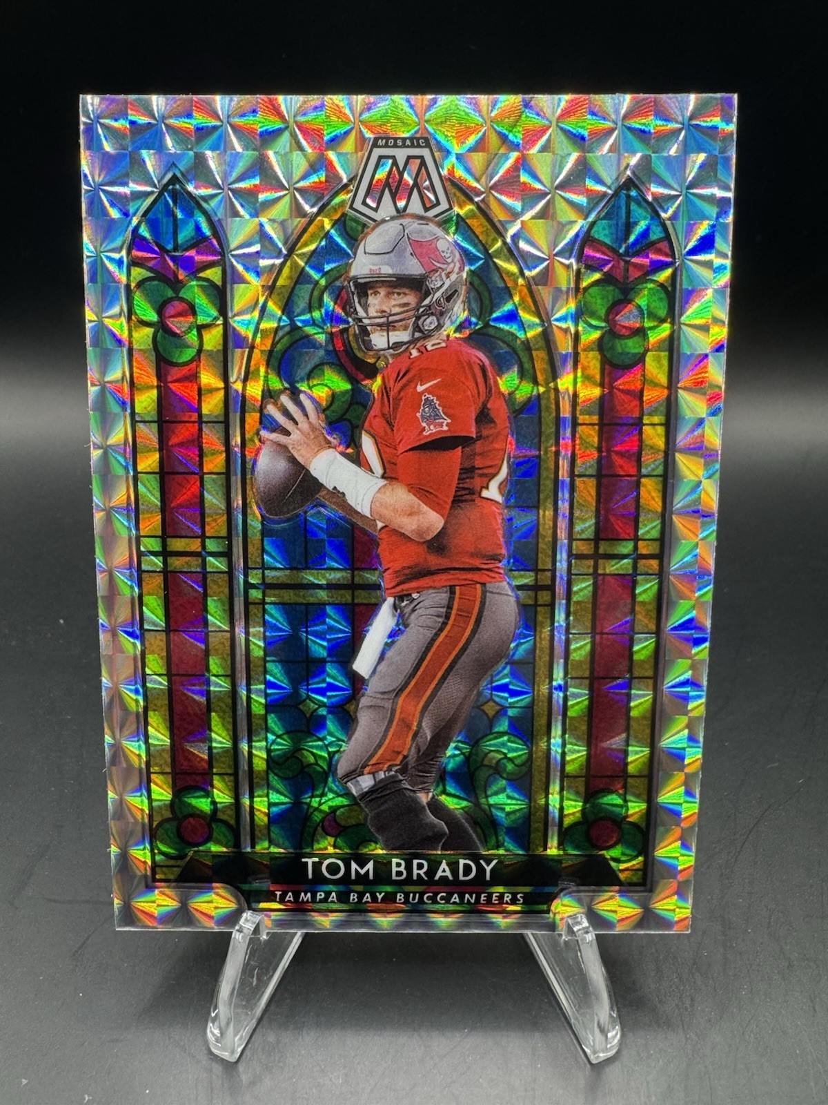 2020 Panini Mosaic Stained Glass Tom Brady #SG2 Case Hit
