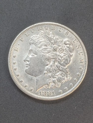 1881-CC Carson City Minted Morgan Silver Dollar AU Details Bright White