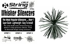 Bow String Whisker Silencers 4 Pc Pack BLACK Archery