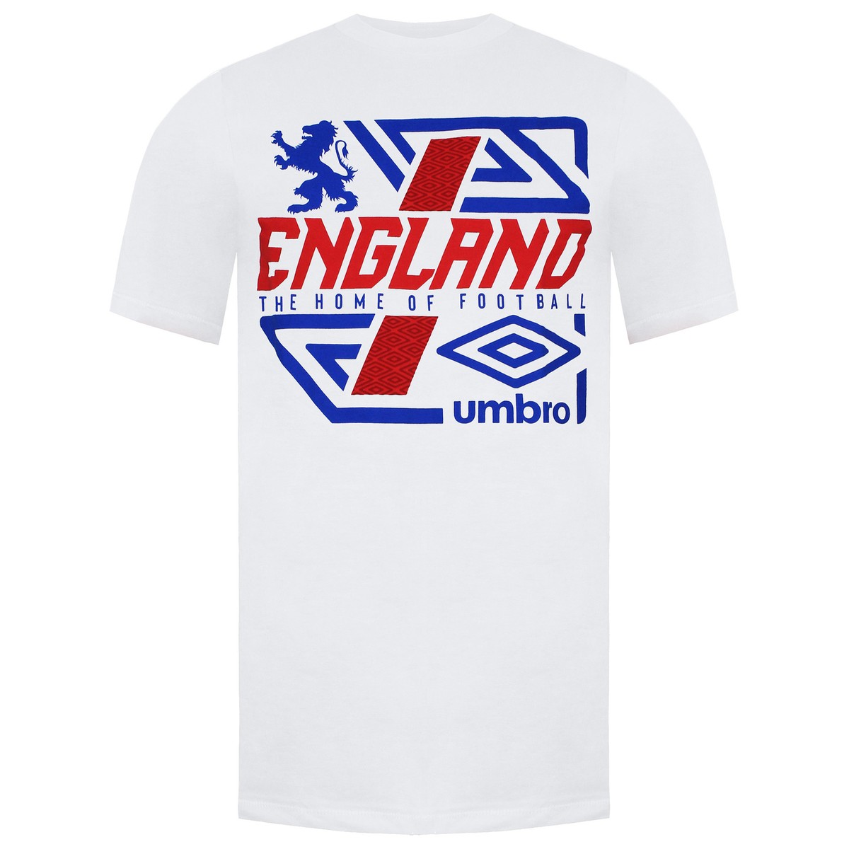 Umbro England Diamond Lion Mens White T-Shirt UK