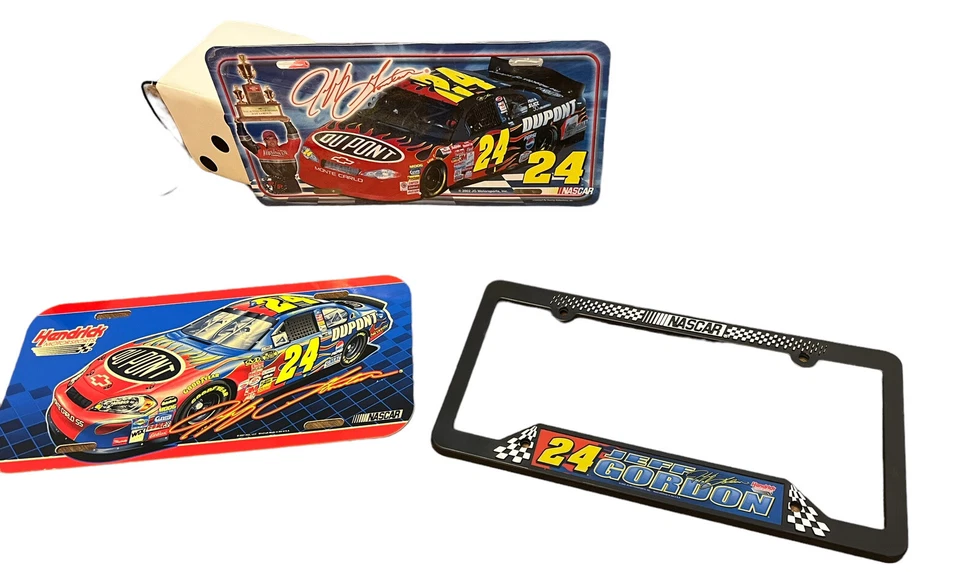 Jeff Gordon #24 DUPONT CHEVROLET License Plates Wall Decor Soft Dice LOT Of 7 - Image 4 of 4