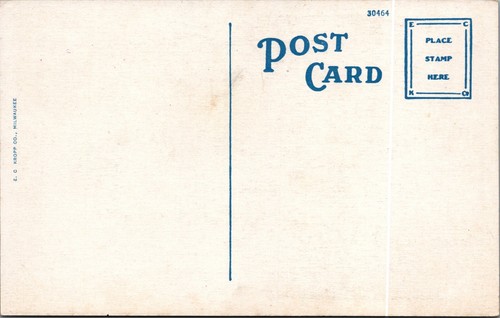 Post Office Lexington KY US Flag Clock Autos Kentucky c1920s WB postcard G900 - Picture 2 of 2