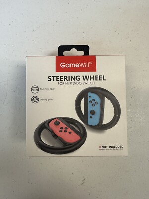 2-Pack of Racing Steering Wheel For Nintendo Switch (Joy-Con  Accessories)