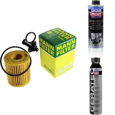 MANN-FILTER ÖLFILTER HU 7009 z + LIQUI MOLY Cera Tec 3721 + Motorspülung 2427