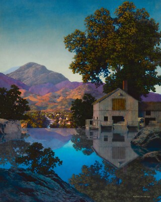 Maxfield Parrish: Mill Pond 22x30 Archival Quality Fine Art Print