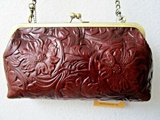 Patricia Nash Tabby Small Floral Tooled Leather Frame Crossbody Bag — listing 4