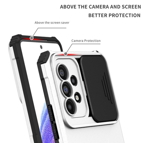 Stoßfeste Hybrid Ständer Schiebe Handy Hülle für Samsung Galaxy A14 A32 A54 A73 - Bild 3 von 28