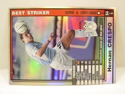 Panini WCCF 2001-02 BS Hernan Crespo 1975 Argentina No.10 SS Lazio Best Striker - Picture 2 of 6